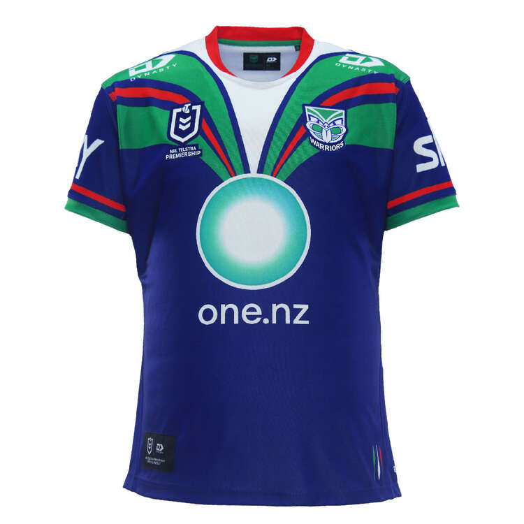 New Zealand Warriors 2024 Mens Home Jersey Blue S, Blue, rebel_hi-res