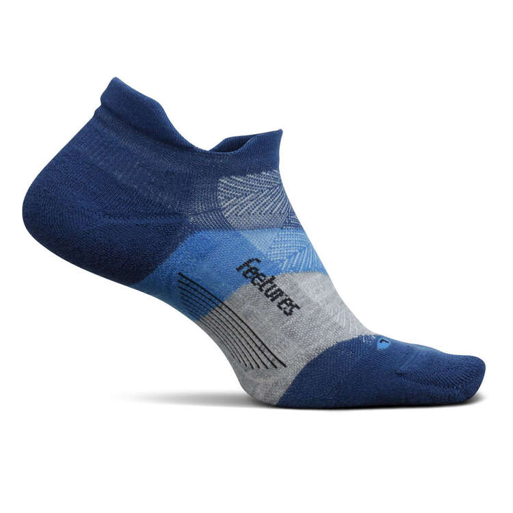 Feetures Elite Cushion No Show Tab Socks, Blue, rebel_hi-res