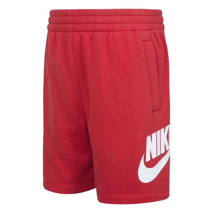 Nike Junior Boys Sportswear Club HBR French Terry Shorts Red 4, Red, rebel_hi-res