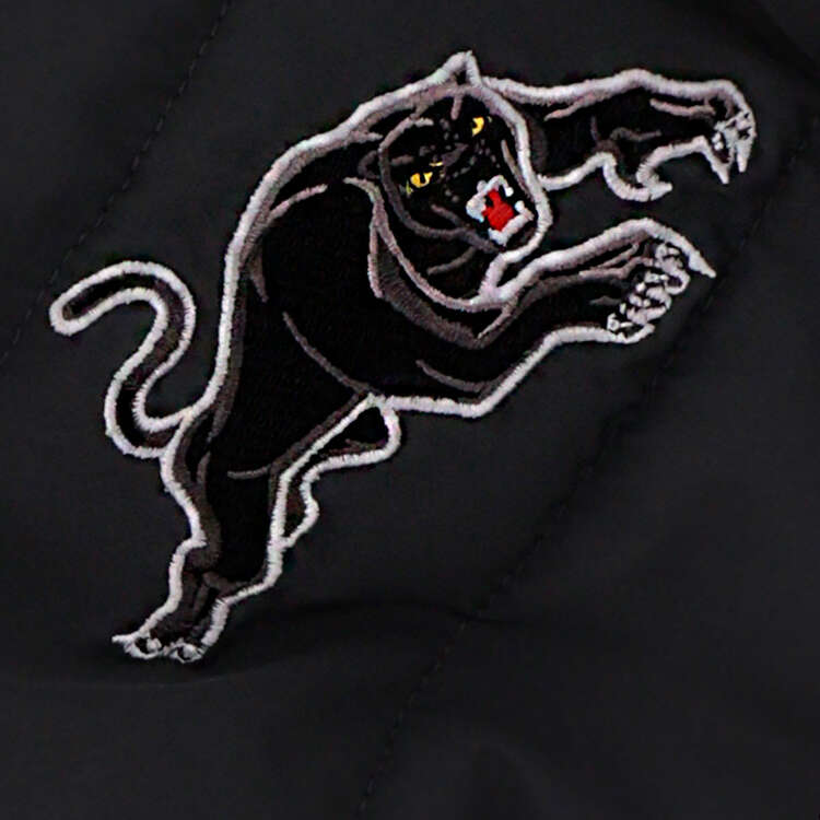 Penrith Panthers 2024 Mens Padded Jacket, Black, rebel_hi-res