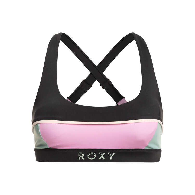 Roxy Womens Active Athletic Bra Grey XS, Grey, rebel_hi-res