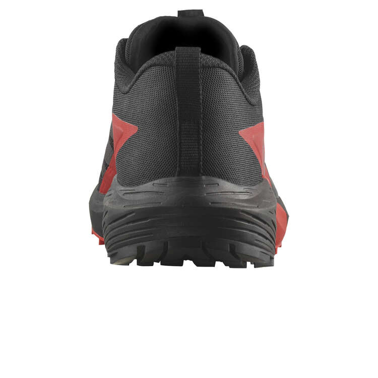 Salomon Sense Ride 5 Mens Trail Running Shoes, Black/Red, rebel_hi-res