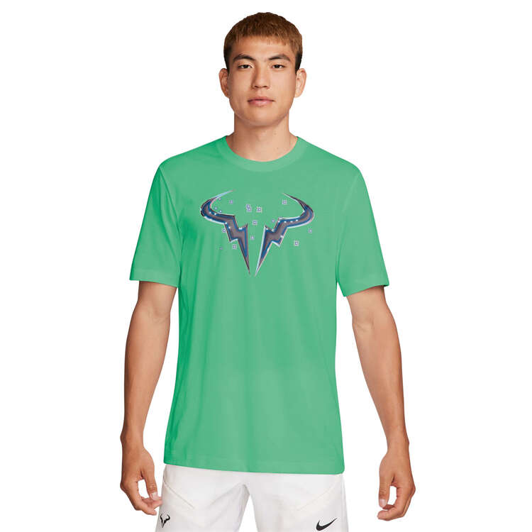 NikeCourt Mens Dri-FIT Rafa Tennis Tee. Green XS, Green, rebel_hi-res