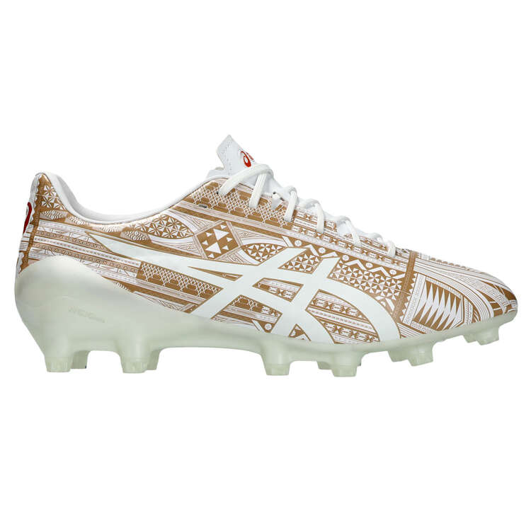 Asics Menace 4 Voyager Football Boots White/Clay US Mens 7 / Womens 8.5, White/Clay, rebel_hi-res