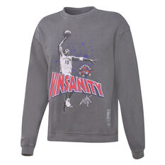 Mitchell & Ness Mens Toronto Raptors Vince Carter Vinsanity Sweatshirt Grey S, Grey, rebel_hi-res