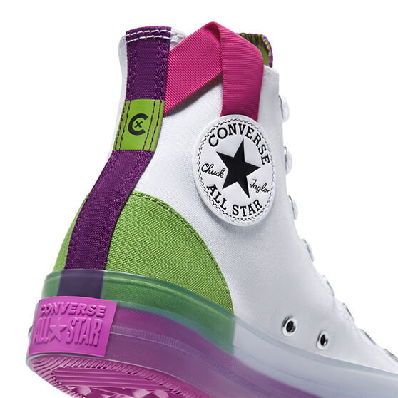 Chuck Taylor All Star CX Colourblocked High Top Mens Casual Shoes, White/Green, rebel_hi-res