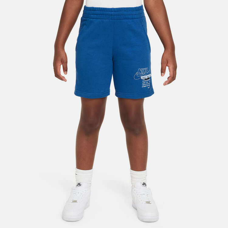 Nike Kids Sportswear Club Fleece French Terry Shorts, Blue, rebel_hi-res