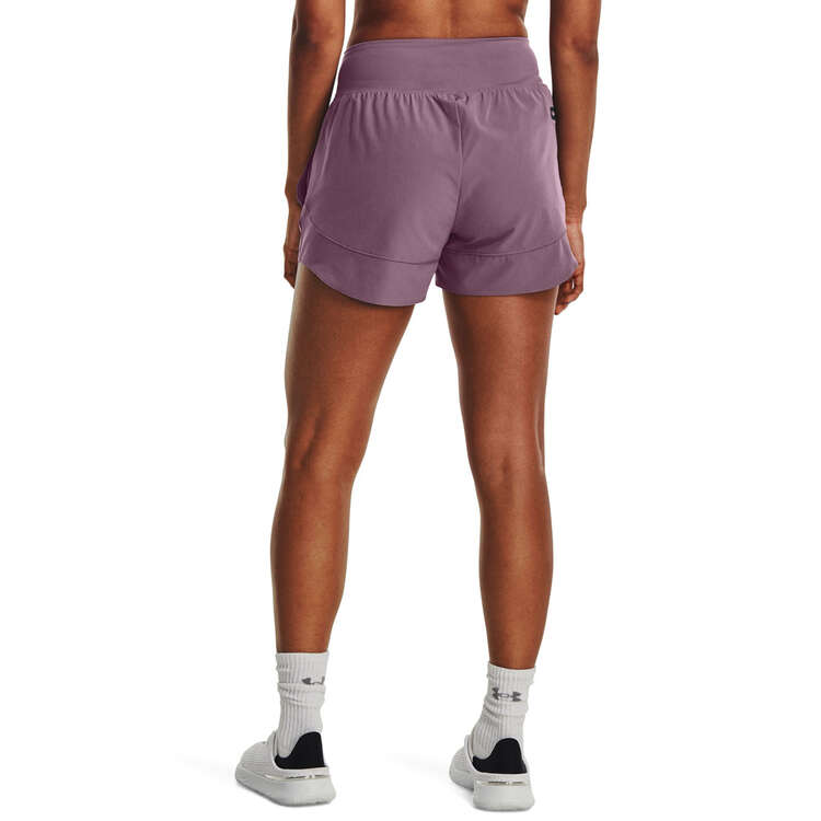 Under Armour Womens SmartForm Flex Woven Shorts Purple XS, Purple, rebel_hi-res