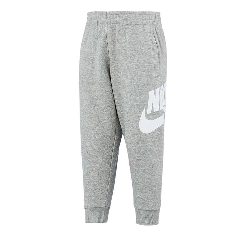 Nike Junior Boys Sportswear Club French Terry Jogger Pants Grey/White 4, Grey/White, rebel_hi-res