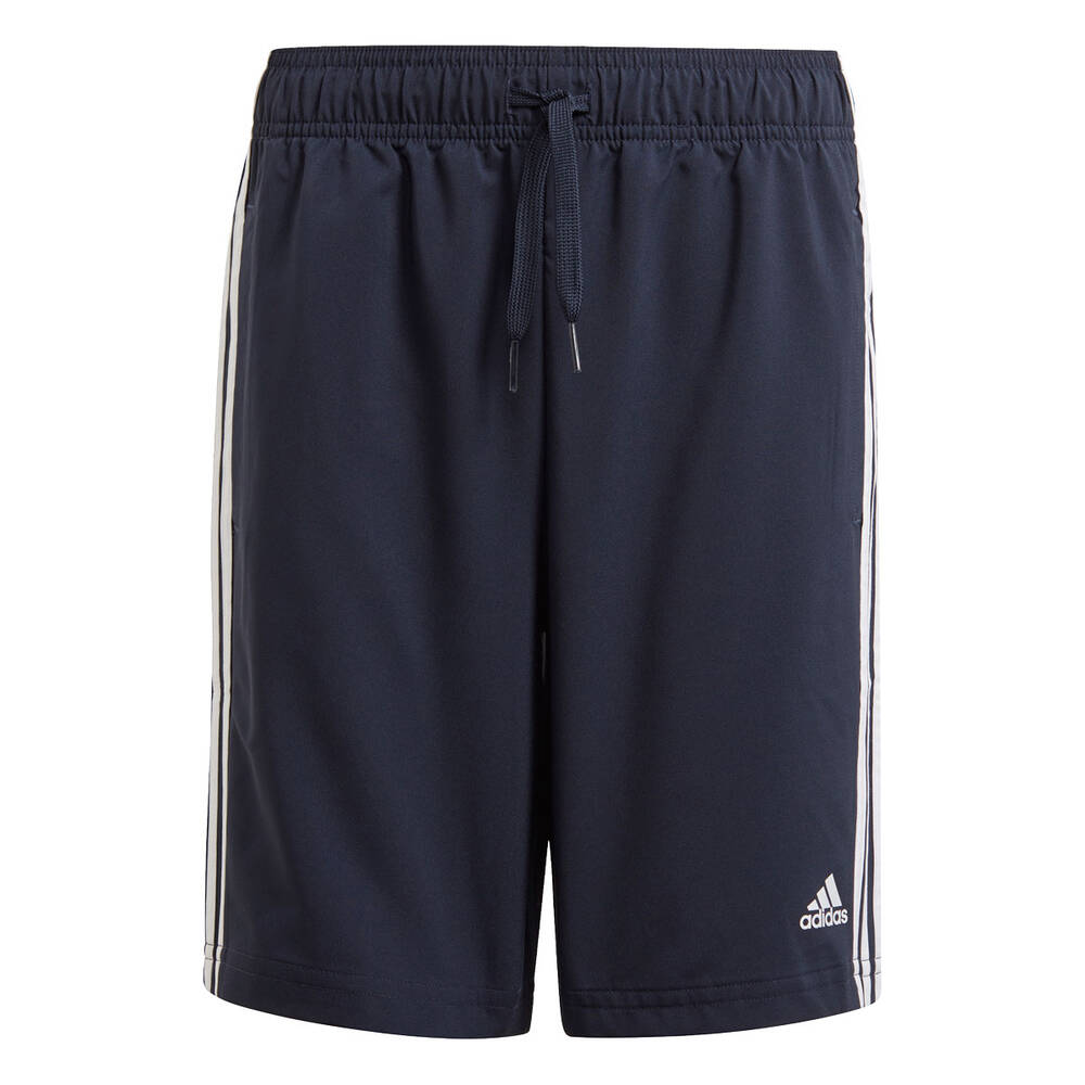 Adidas Boys Essentials 3-Stripes Woven Shorts Navy 10 | Rebel Sport