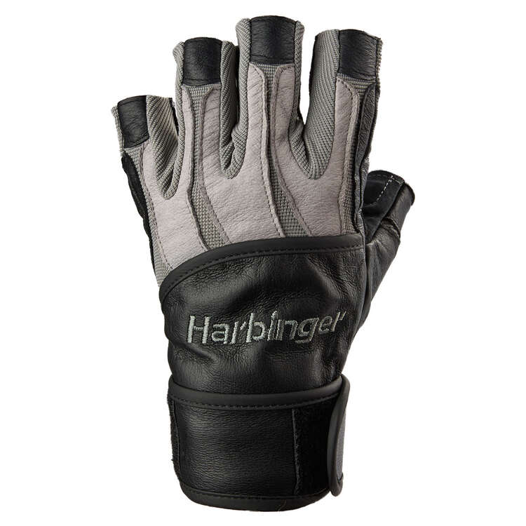 Harbinger BioForm Wrist Wrap Glove, Grey, rebel_hi-res