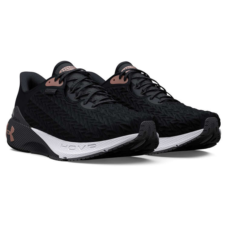 Under Armour HOVR Machina 3 Womens Running Shoes, Black/Rose, rebel_hi-res