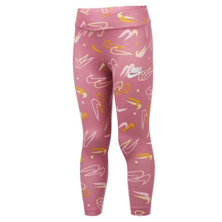 Nike Girls Print Pack Tights, Pink, rebel_hi-res