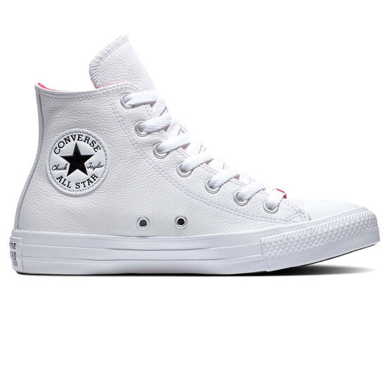 Converse Chuck Taylor All Star Leather HD Fusion Womens Casual Shoes, White/Pink, rebel_hi-res