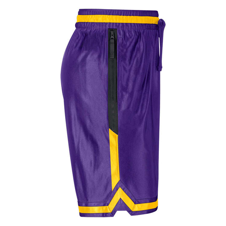 Los Angeles Lakers Mens Dri-FIT Graphic Basketball Shorts, Yellow, rebel_hi-res