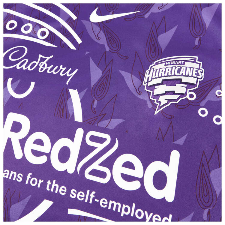 Nike Mens Hobart Hurricanes 2023/24 Indigenous Cricket Shirt Purple S, Purple, rebel_hi-res