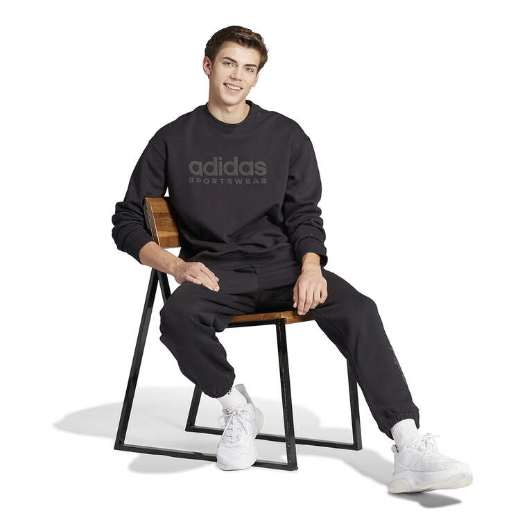 adidas Mens ALL SZN Graphic Sweatshirt, Black, rebel_hi-res
