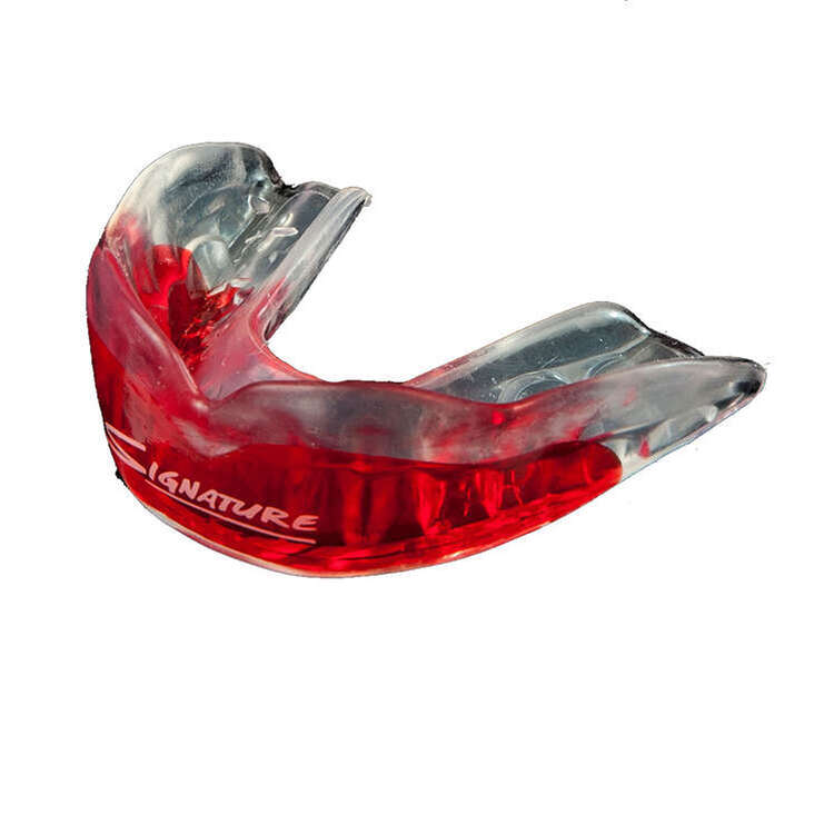Signature Viper Mouthguard Red/Clear Teen, Red/Clear, rebel_hi-res
