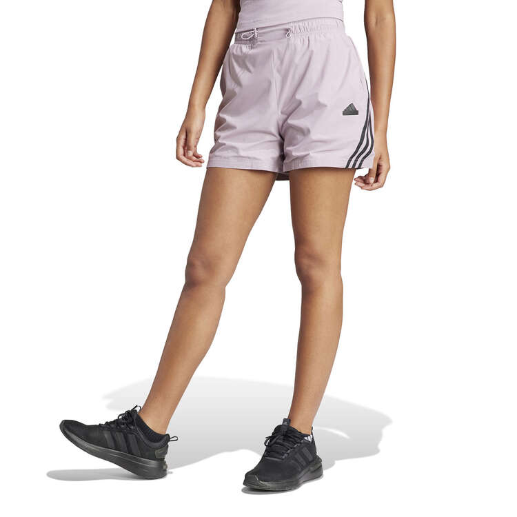 adidas Future Icons 3-Stripes Woven Shorts Purple XS, Purple, rebel_hi-res
