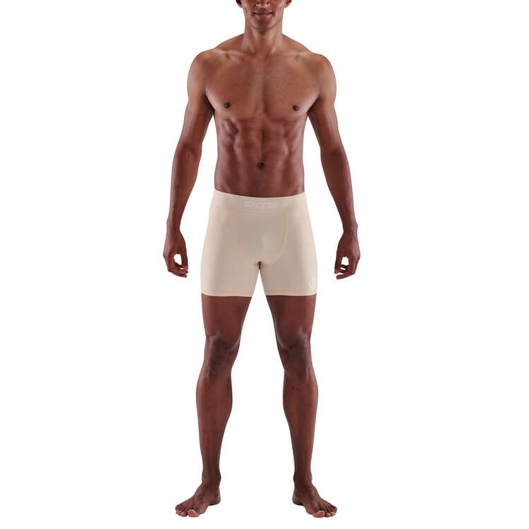 SKINS Mens Series 1 Compression Shorts, Beige, rebel_hi-res