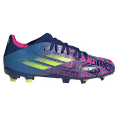 adidas X Speedflow Messi .3 Kids Football Boots Blue US 11, Blue, rebel_hi-res