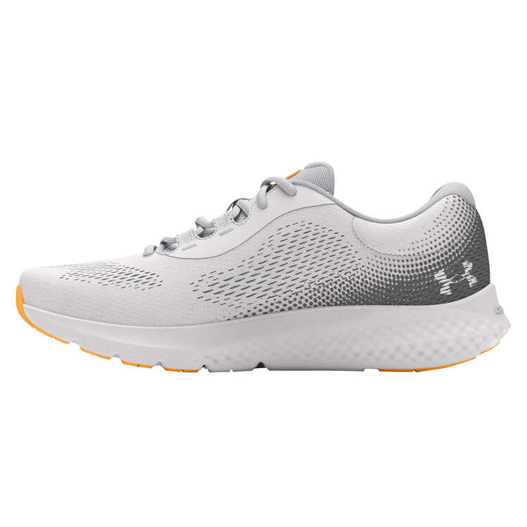 Under Armour Charged Rogue 4 Mens Running Shoes, Grey/Orange, rebel_hi-res