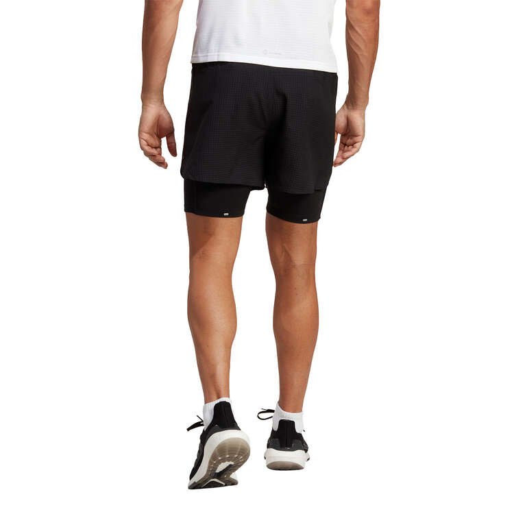 adidas Mens Designed 4 Running 2-in-1 Shorts Black XS, Black, rebel_hi-res