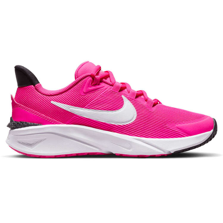 Nike Star Runner 4 GS Kids Running Shoes Pink/White US 4, Pink/White, rebel_hi-res