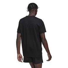 adidas Mens Workout Front Rack Impact Print Tee, Black, rebel_hi-res