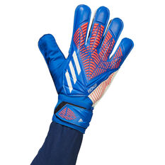 adidas Predator Training Goalkeeping Gloves, Blue/Red, rebel_hi-res