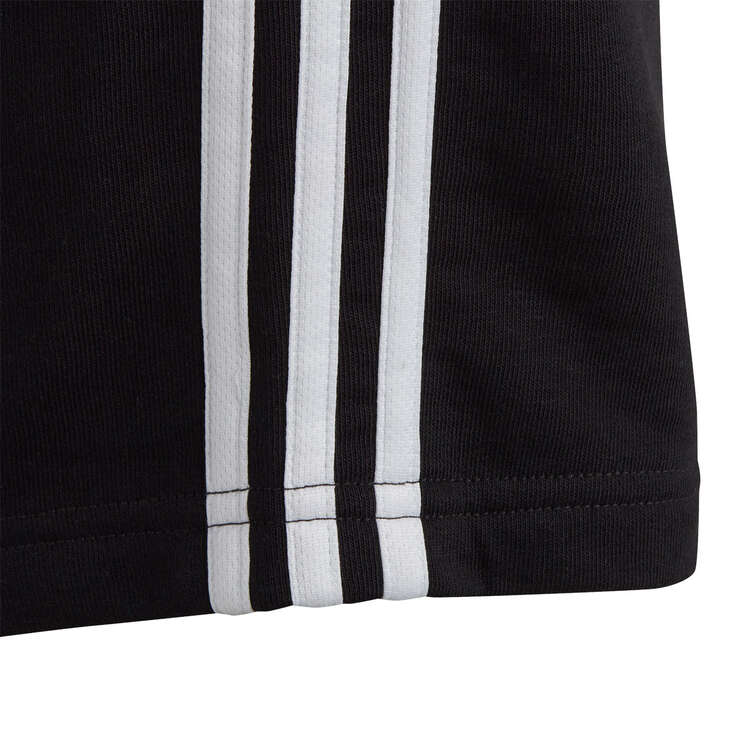 adidas Girls Essential 3-Stripes Shorts Black 8, Black, rebel_hi-res