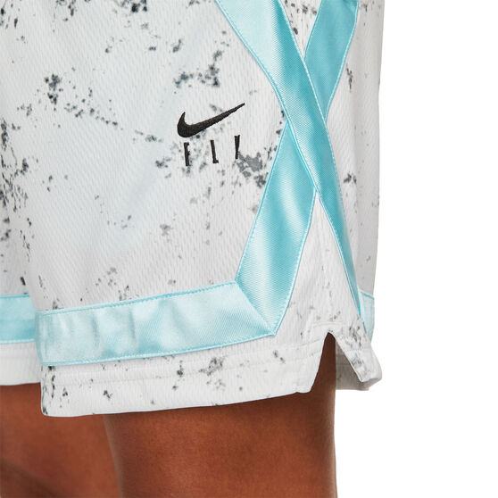 Nike Womens Fly Crossover Basketball Shorts, White, rebel_hi-res