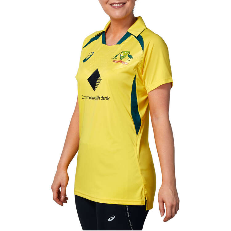 Cricket Australia 2022/23 Womens ODI Replica Shirt Yellow XXL, Yellow, rebel_hi-res