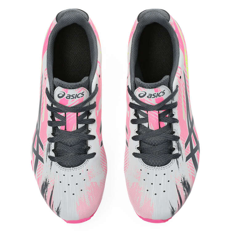 Asics GEL Firestorm 5 Kids Track Shoes, Pink/Grey, rebel_hi-res