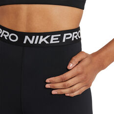 Nike Pro Womens 365 High-Rise 7 Inch Shorts, Black, rebel_hi-res
