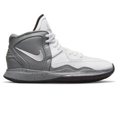 Nike Kyrie 8 SE White Cement GS Kids Basketball Shoes White/Grey US 4, White/Grey, rebel_hi-res