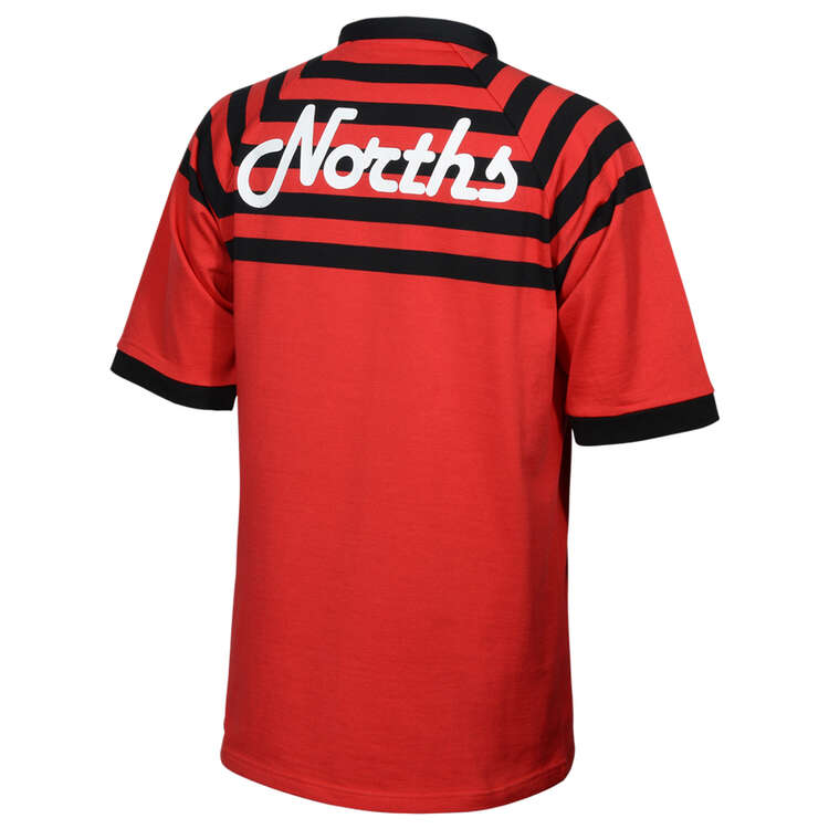 North Sydney Bears Mens 1991 Retro Rugby League Jersey Red S, Red, rebel_hi-res