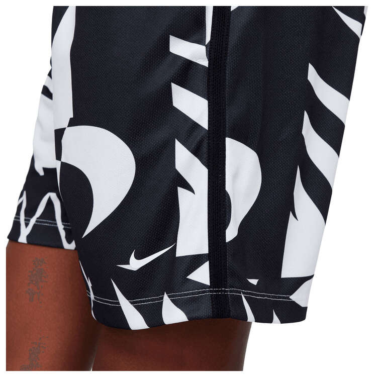 Nike Boys Dri FIT Multi Plus Ssnl Aop Shorts Black/White XS, Black/White, rebel_hi-res