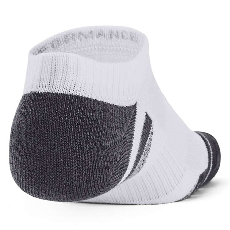 Under Armour Performance Tech No-Show Socks 3-Pack White M, White, rebel_hi-res
