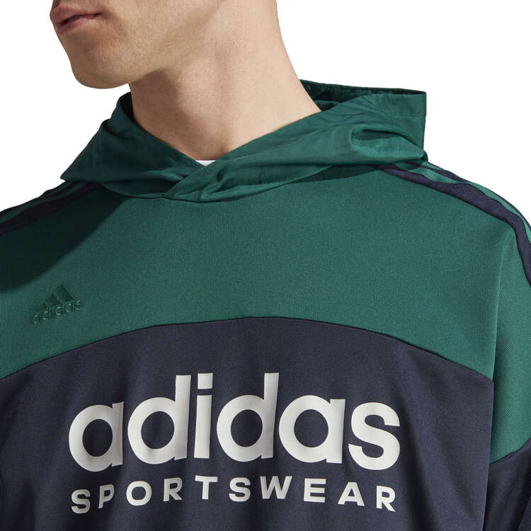 adidas Sportswear Mens Tiro Hoodie, Green, rebel_hi-res