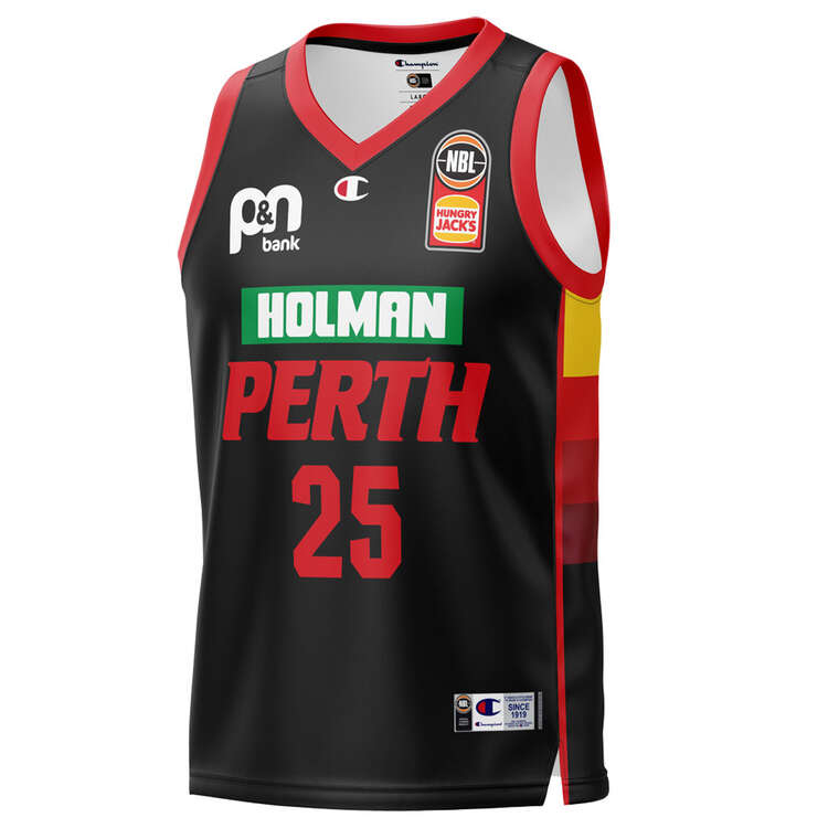 Champion Youth Perth Wildcats Keanu Pinder 2023/24 Away Basketball Jersey, , rebel_hi-res