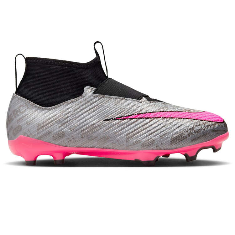 Nike Zoom Mercurial Superfly 9 Pro XXV Kids Football Boots Silver/Pink US 5, Silver/Pink, rebel_hi-res