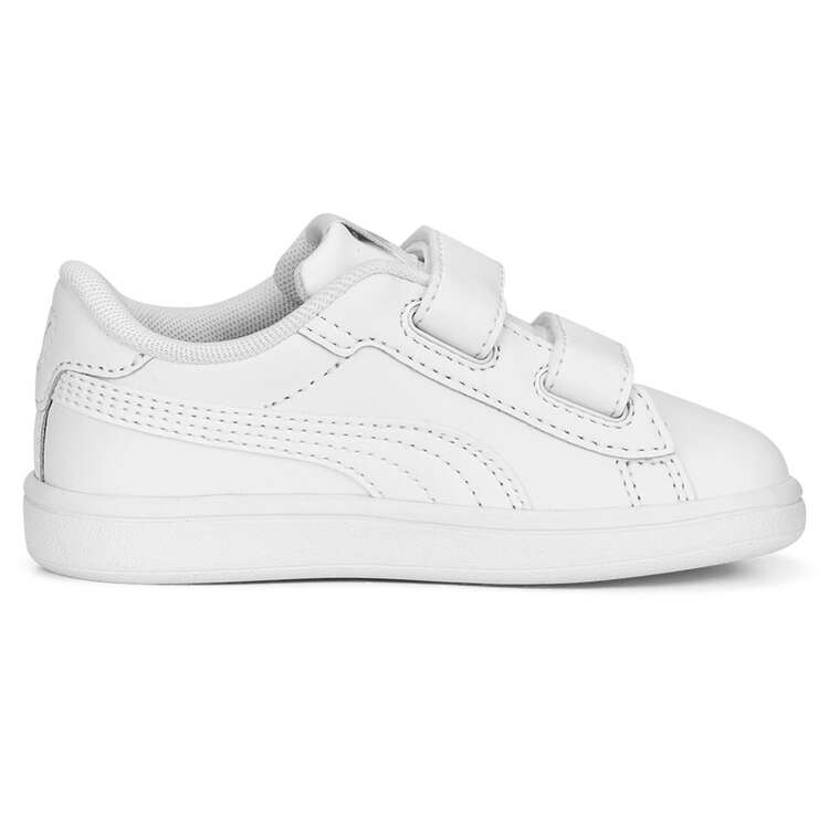 Puma Smash 3.0 Toddlers Shoes, White/Grey, rebel_hi-res