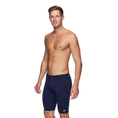 Speedo Mens Basic Jammer Swim Shorts, Navy, rebel_hi-res