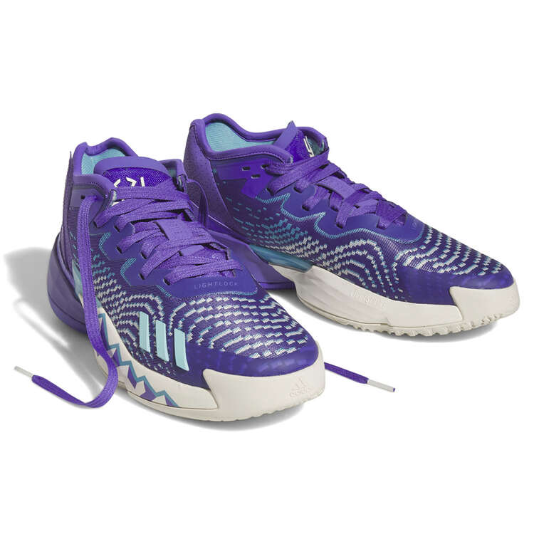 adidas D.O.N. Issue 4 Basketball Shoes, Purple/White, rebel_hi-res