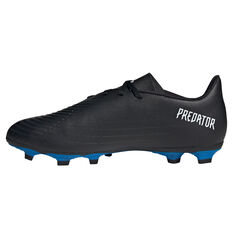 adidas Predator Edge .4 Football Boots Black/White US Mens 4 / Womens 5, Black/White, rebel_hi-res