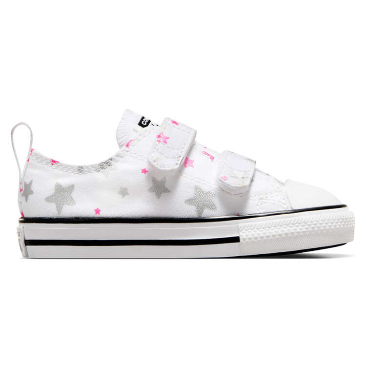 Converse Chuck Taylor All Star Easy On Sparkle Toddlers Shoes White/Silver US 4, White/Silver, rebel_hi-res