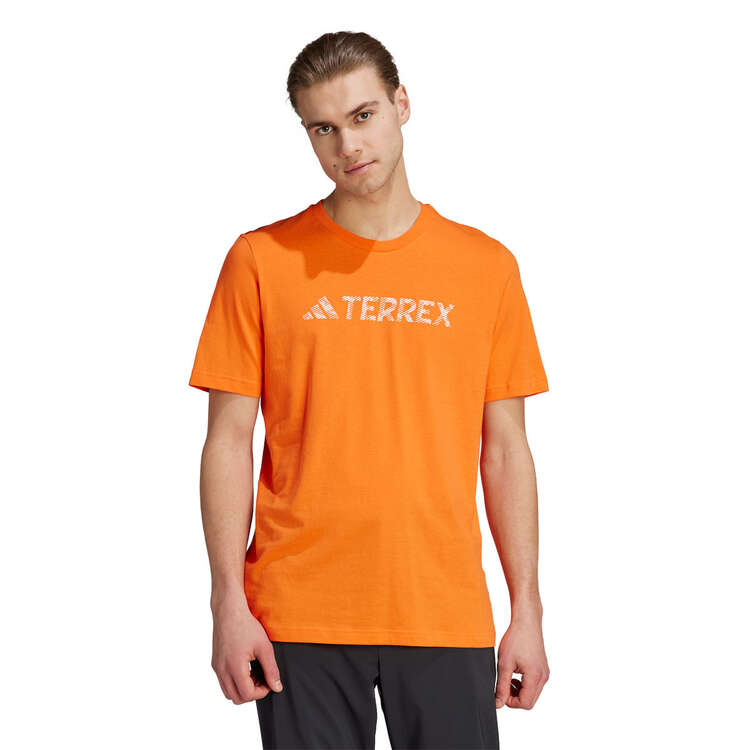 adidas Terrex Mens Classic Logo Tee Orange XS, Orange, rebel_hi-res