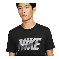 Nike Men's Dri-FIT Camo Graphic Training Tee, Black, rebel_hi-res