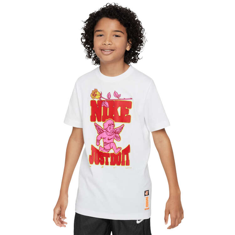 Nike Kids Sportswear Just Do It Tee, White, rebel_hi-res